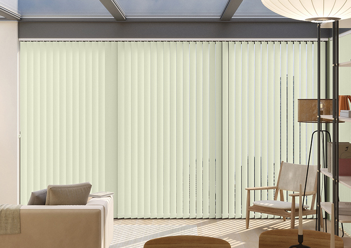 Trinity (Blackout), Ivory - Vertical Blind - Image 3